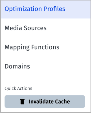 Invalidate cache button